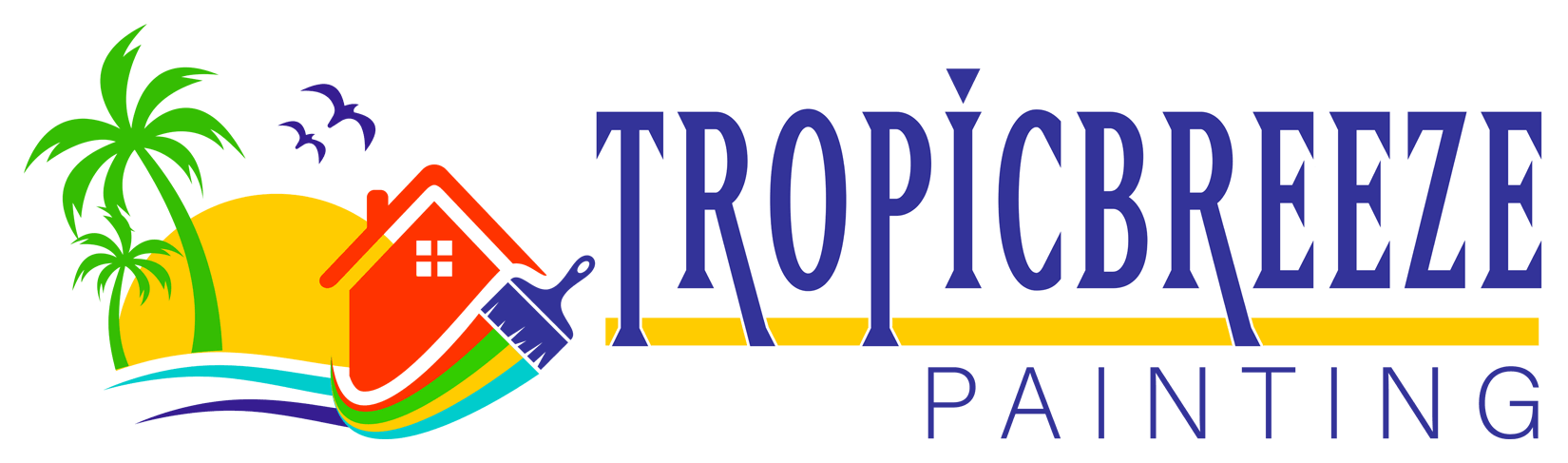 Tropic Breeze Painting logo.